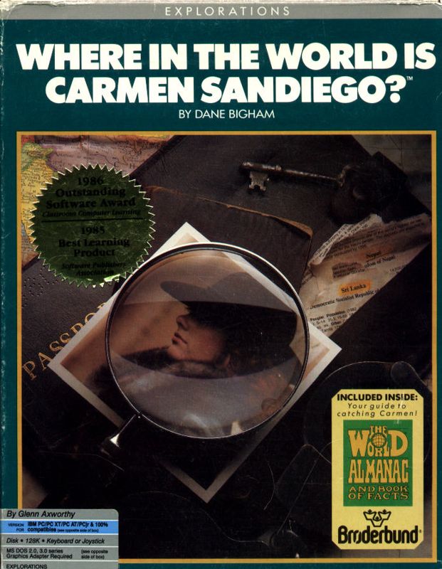 Where in the World Is Carmen Sandiego? DOS Front Cover