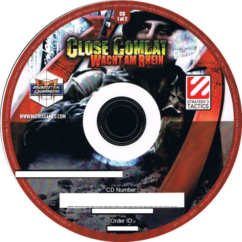Close Combat: Wacht am Rhein Windows Media Disc 1