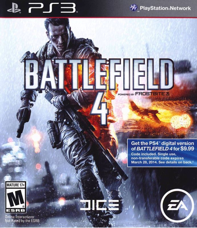 Battlefield 4 PlayStation 3 Front Cover