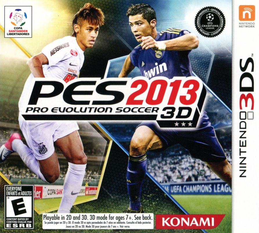 PES 2013: Pro Evolution Soccer (2012) Nintendo 3DS box cover art - MobyGames