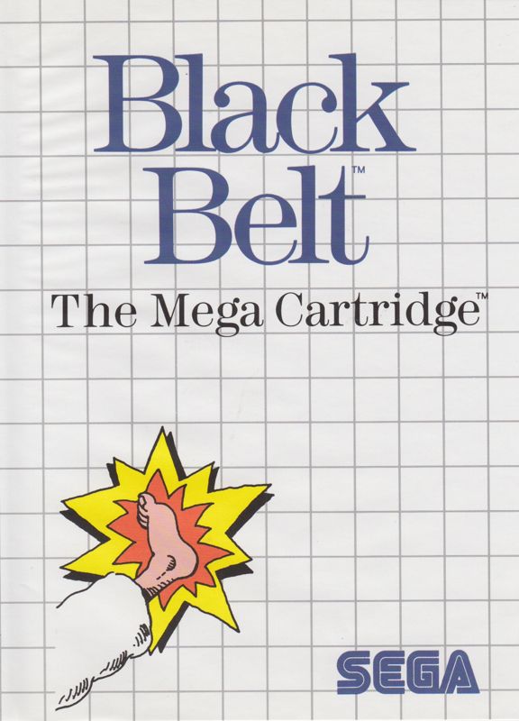 Black Belt SEGA Master System Front Cover