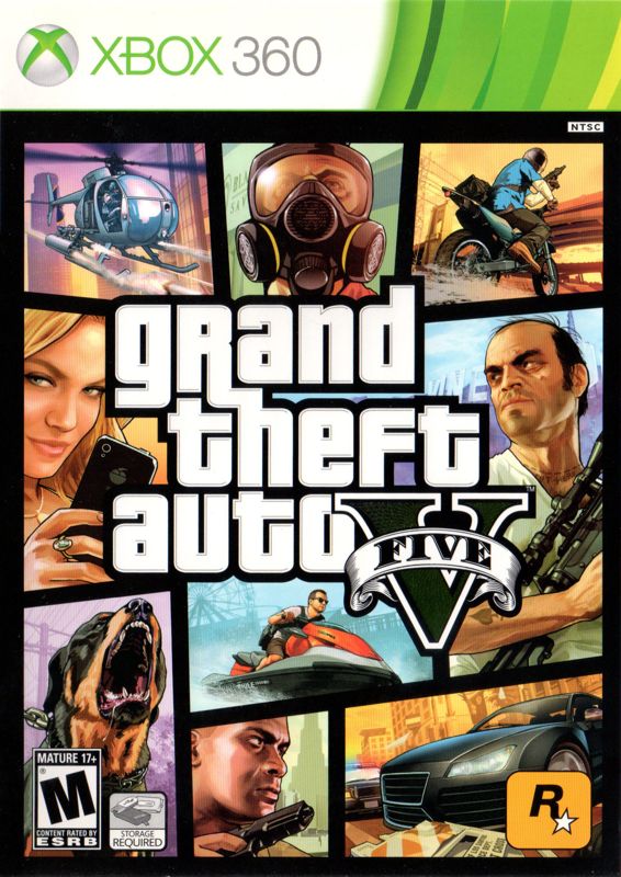 Grand Theft Auto V Xbox 360 Front Cover