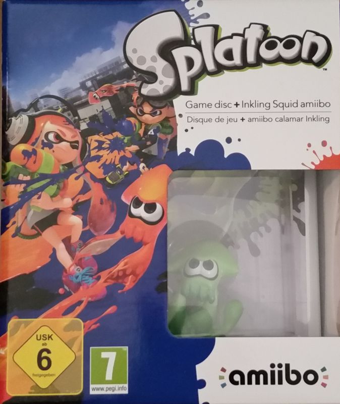 Splatoon (Inkling Squid Amiibo Bundle) Wii U Front Cover
