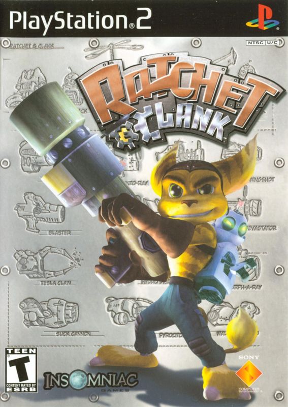 Ratchet & Clank (2002) PlayStation 2 box cover art - MobyGames