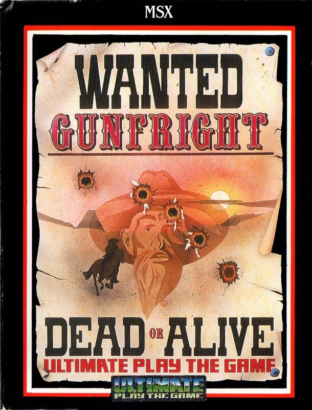 Gunfright MSX Front Cover