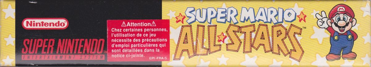 Super Mario All-Stars SNES Spine/Sides Top