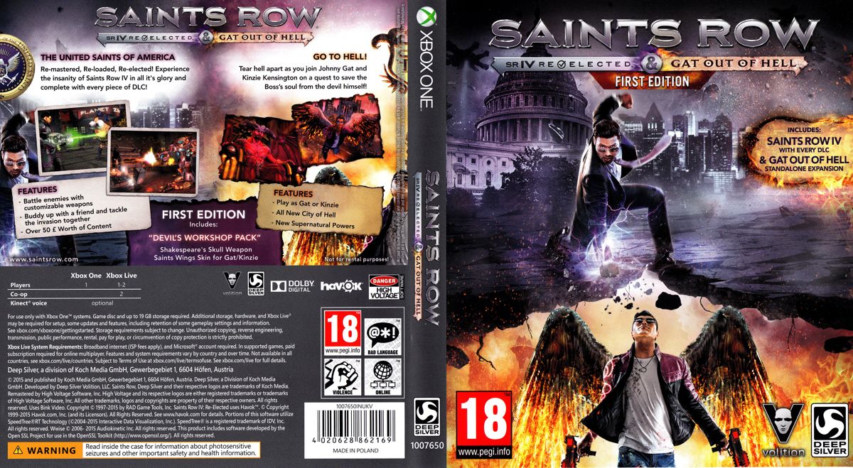 Saints Row IV: Re-Elected & Gat Out of Hell (First Edition) (2015) Xbox