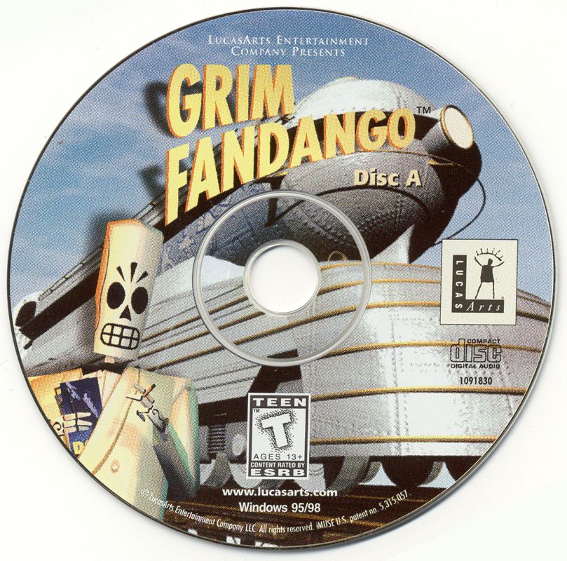 Grim Fandango Windows Media Disc 1