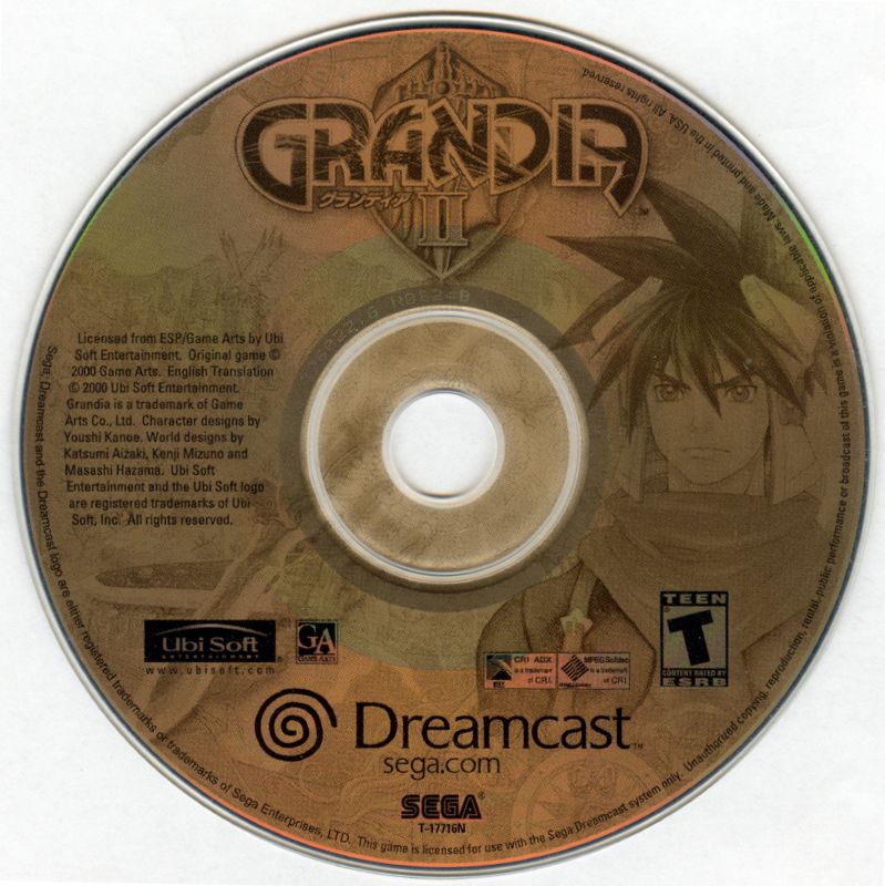 Grandia II Dreamcast Media