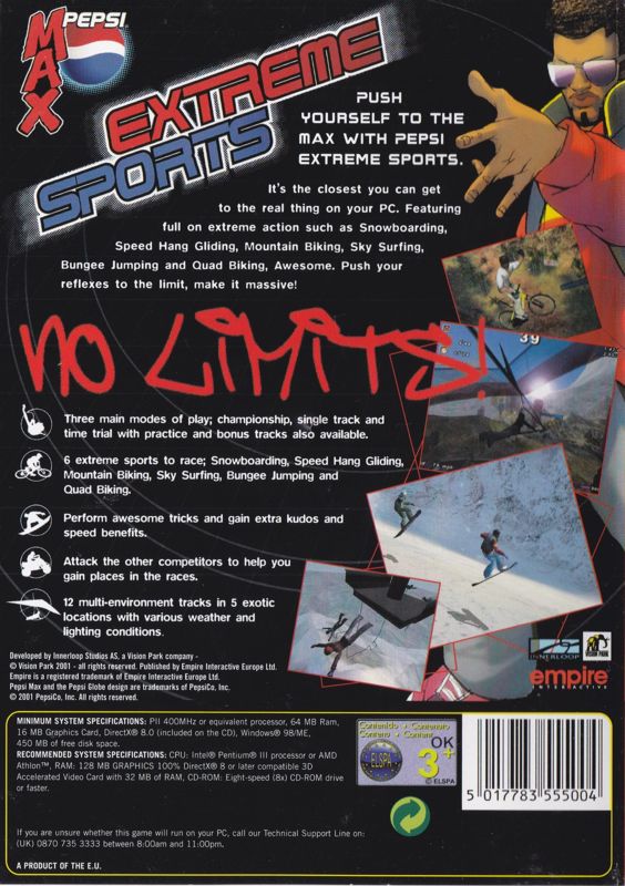 Xtreme Sports (2000) box cover art - MobyGames