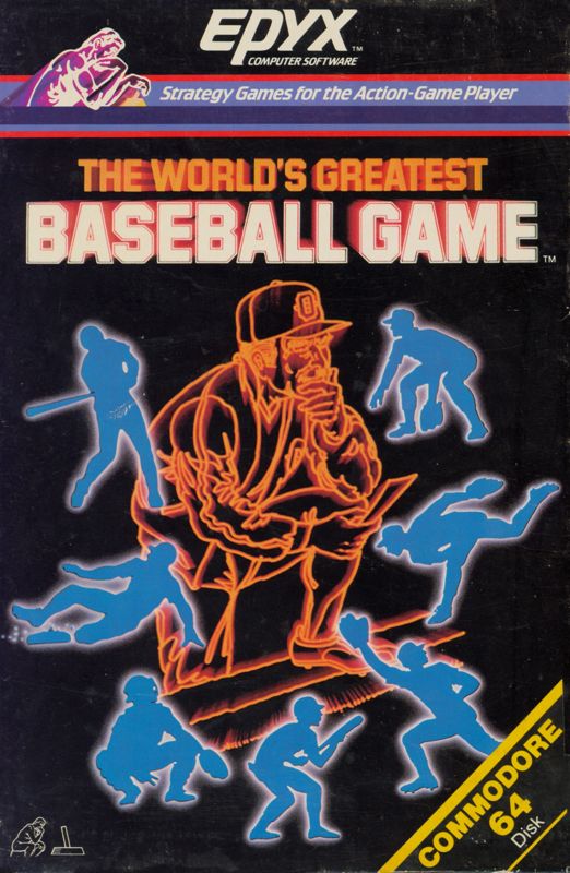 The World&#x27;s Greatest Baseball Game Commodore 64 Front Cover