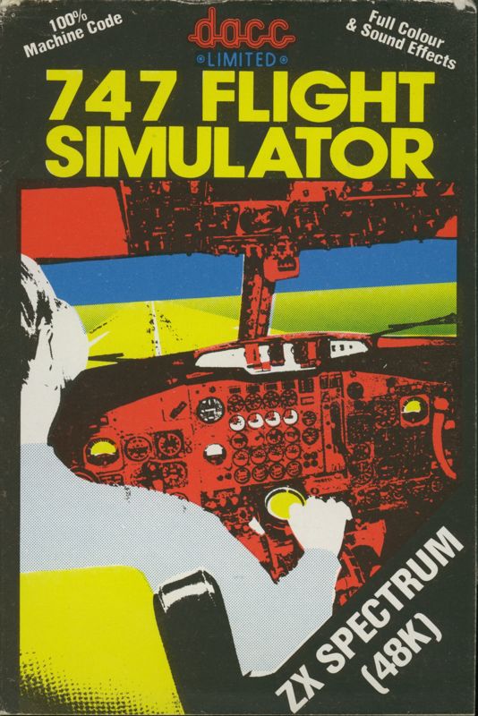 747 Flight Simulator ZX Spectrum Front Cover