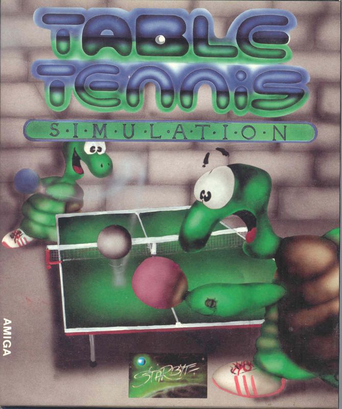 Table Tennis Simulation Amiga Front Cover