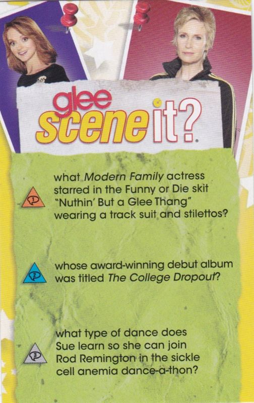 Scene It Glee 11 Dvd Player Box Cover Art Mobygames