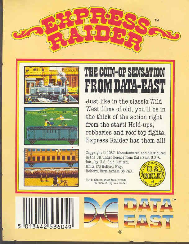 Express Raider (1986) box cover art - MobyGames