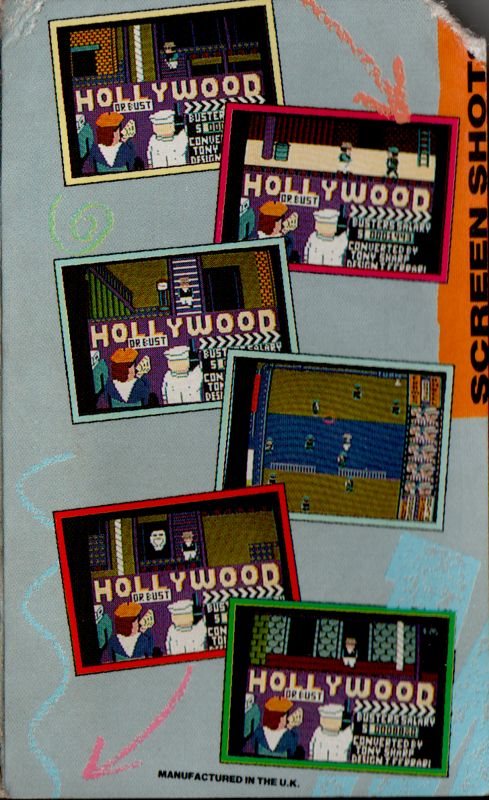 Hollywood or Bust Amstrad CPC Inside Cover