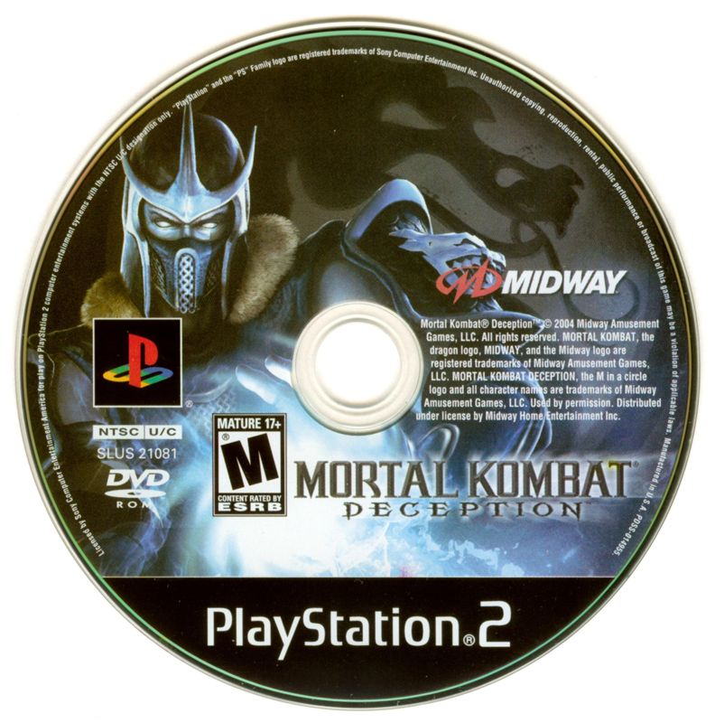 Mortal Kombat: Deception - Premium Pack (2004) PlayStation 2 box 
