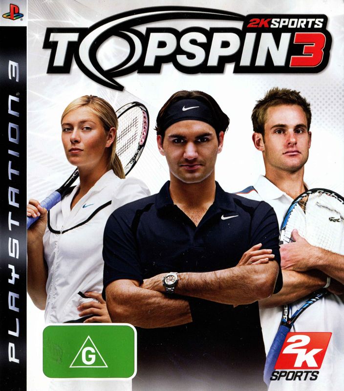 Top Spin 3 PlayStation 3 Front Cover