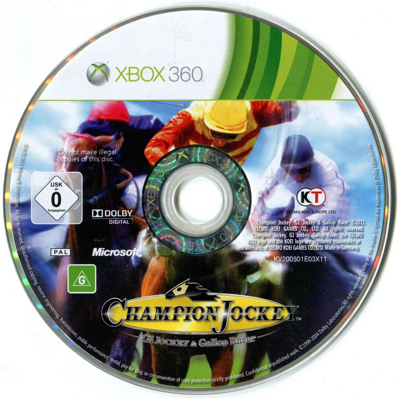 Champion Jockey: G1 Jockey  Gallop Racer (2011) Xbox 360 box cover art -  MobyGames