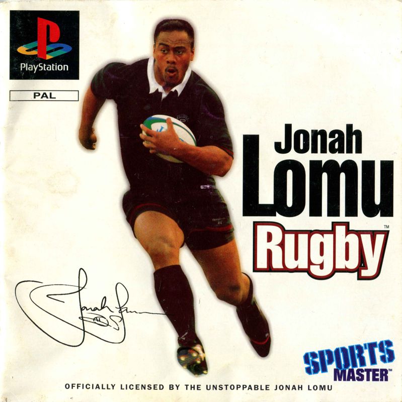Jonah Lomu Rugby PlayStation Manual Front