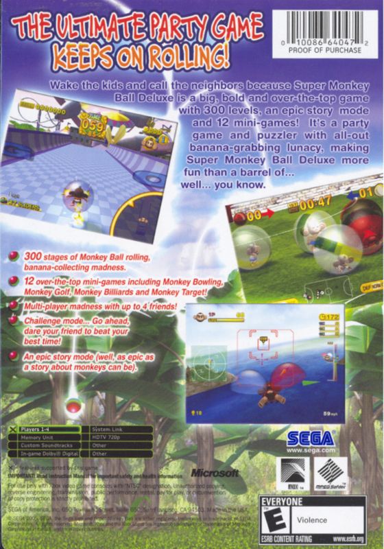 Super Monkey Ball Deluxe 05 Box Cover Art Mobygames