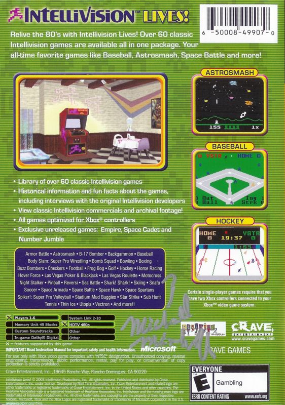 Intellivision Lives! (2003) box cover art - MobyGames