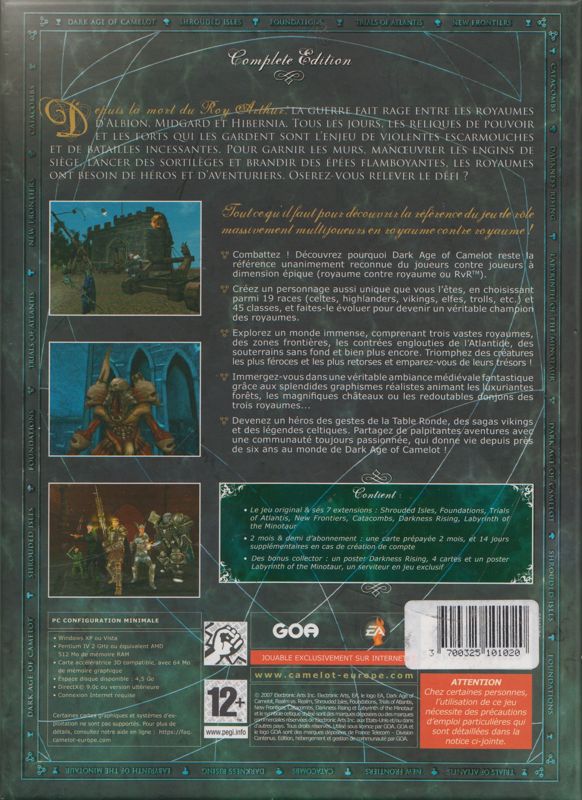 Dark Age Of Camelot Complete Edition 2008 Windows Box