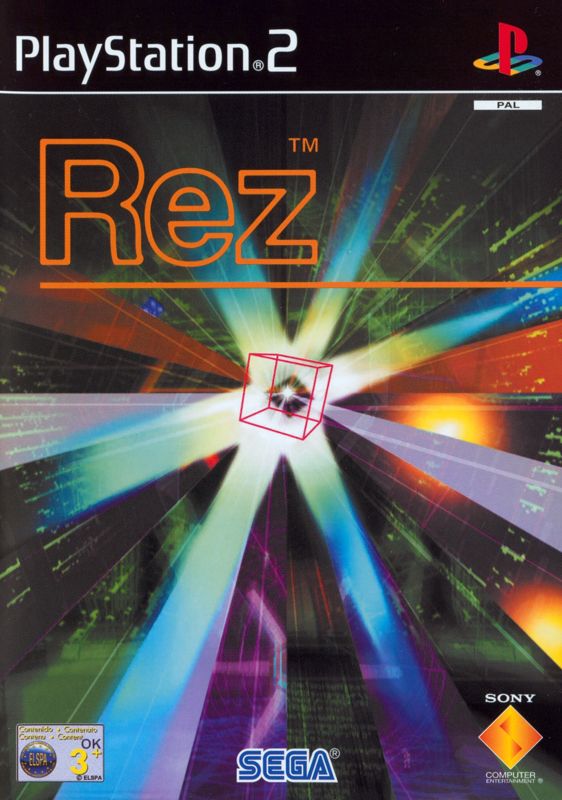 Rez PS2 Playstation 2 2002 Vintage Print Ad/Poster Official Music Game Promo Art 