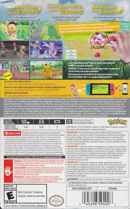 Pokémon Lets Go Pikachu Poké Ball Plus Pack 2018