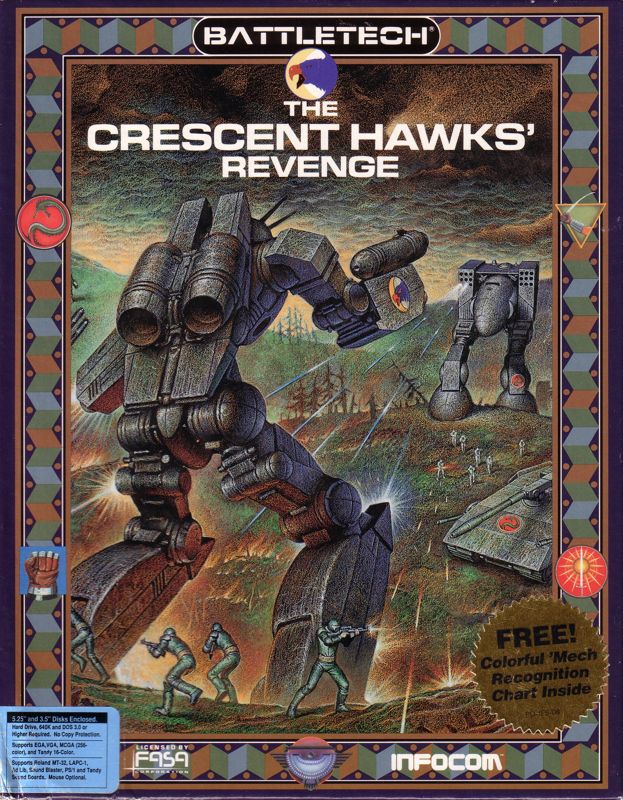 BattleTech: The Crescent Hawks&#x27; Revenge DOS Front Cover