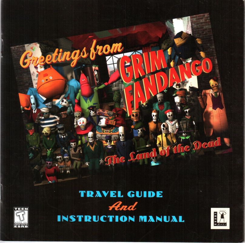 Grim Fandango Windows Manual Front Cover