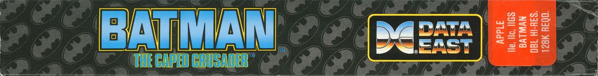 Batman: The Caped Crusader Apple II Spine/Sides