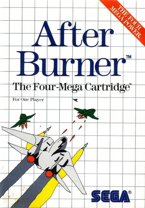 After Burner SEGA Master System Front Cover