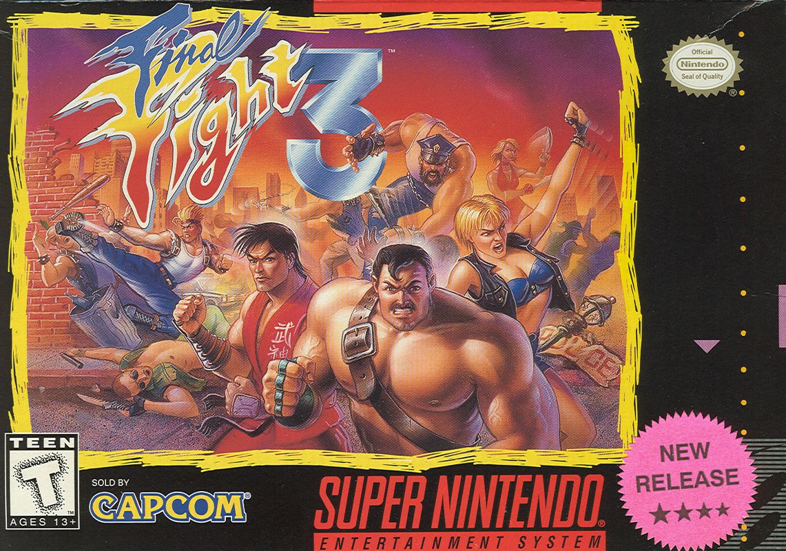 Final Fight 3 SNES Front Cover