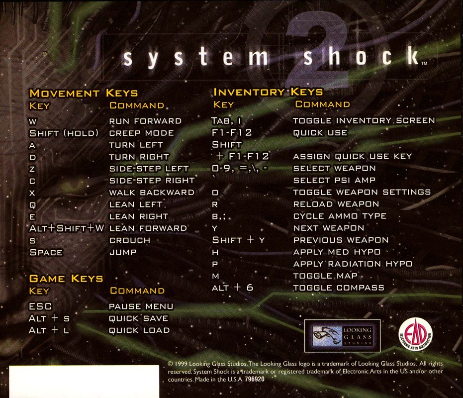 System Shock 2 Windows Other Jewel Case - Back