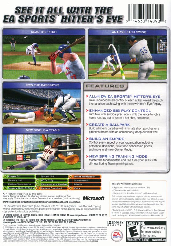 mvp baseball 2005 xbox 360