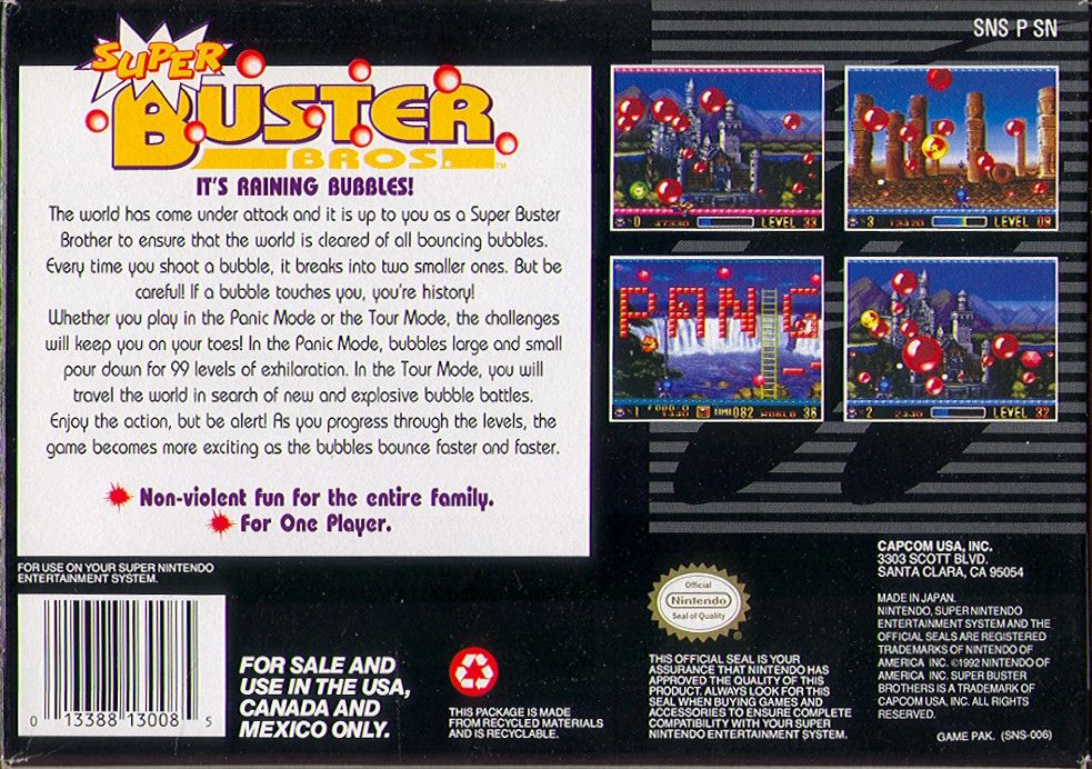 Super Buster Bros. for Super Nintendo