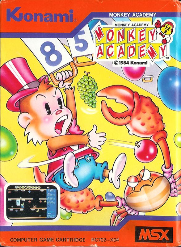 Monkey Academy MSX Front Cover