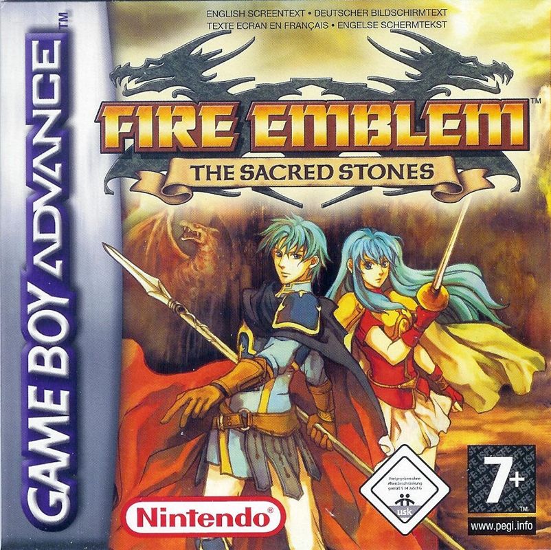 Fire Emblem The Sacred Stones (2004) box cover art