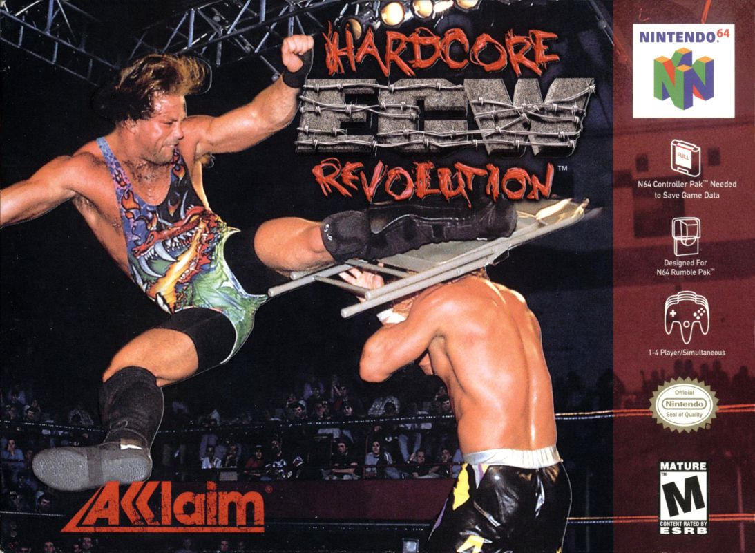 ECW Hardcore Revolution Nintendo 64 Front Cover