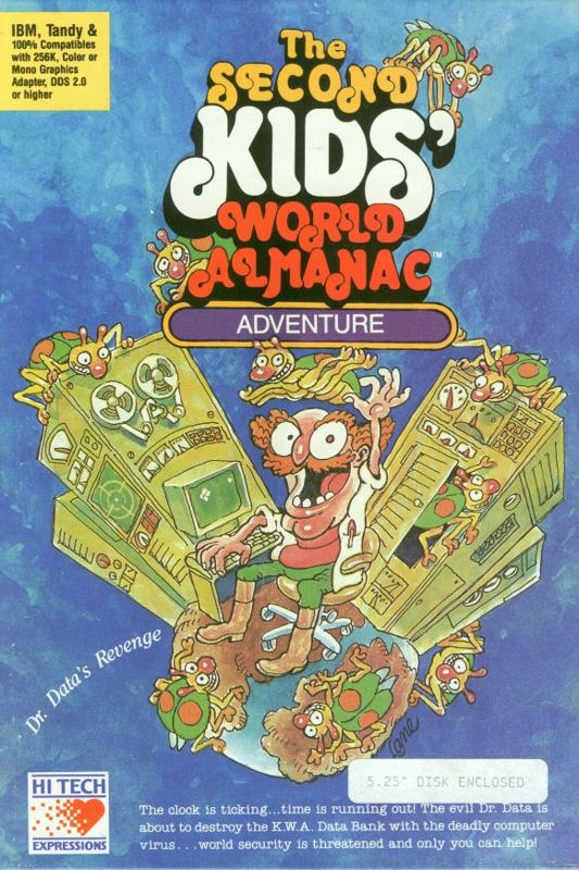 The Second Kids&#x27; World Almanac Adventure DOS Front Cover