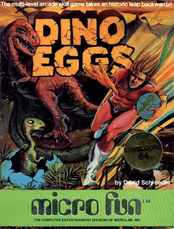Dino Eggs Commodore 64 Front Cover