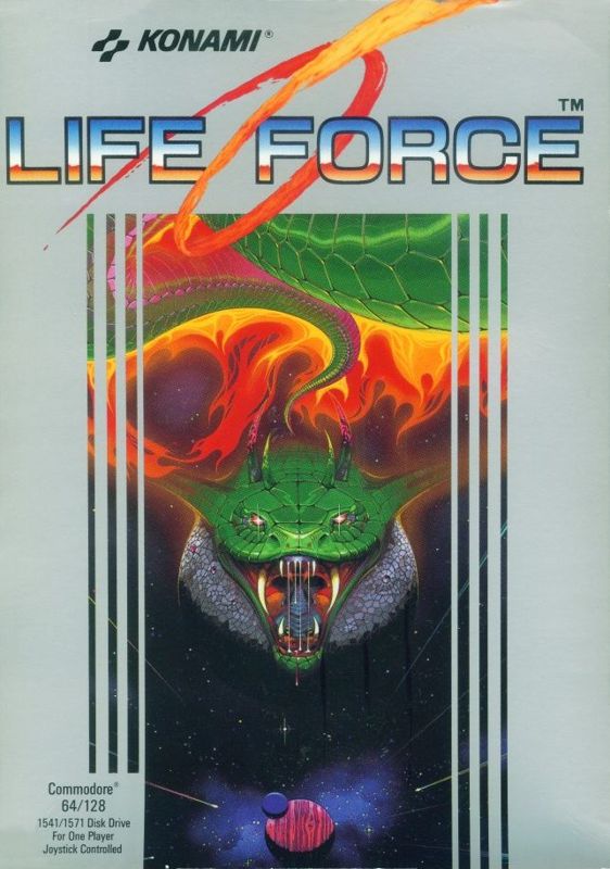 Life Force Commodore 64 Front Cover
