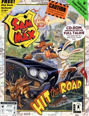 Sam &#x26; Max: Hit the Road DOS Front Cover