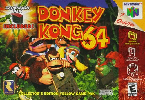 Donkey Kong 64 Nintendo 64 Front Cover