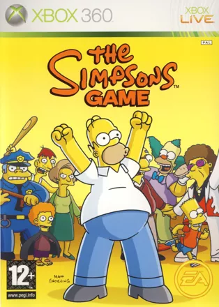 The Simpsons Game Xbox 360 Front Cover
