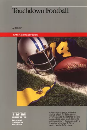 Touchdown Football PC Booter Front Cover
