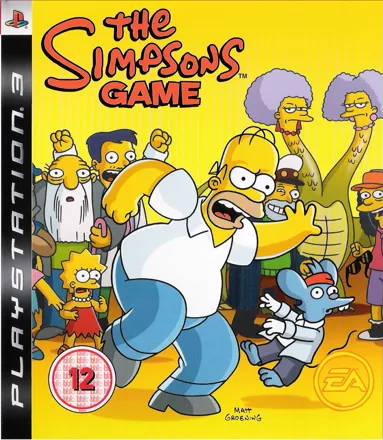 The Simpsons Game PlayStation 3 Front Cover