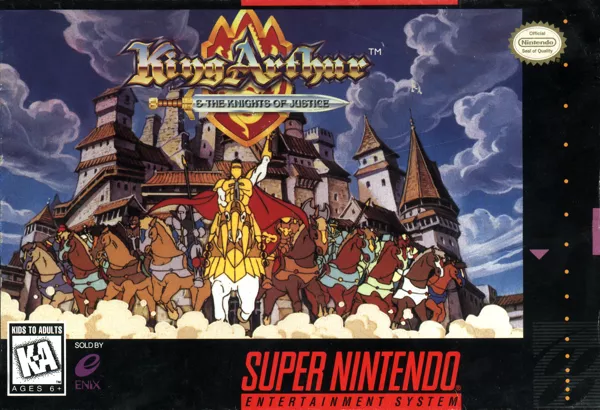 King Arthur &#x26; the Knights of Justice SNES Front Cover