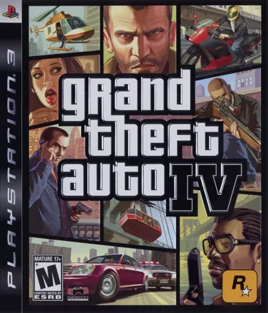 Grand Theft Auto IV PlayStation 3 Front Cover